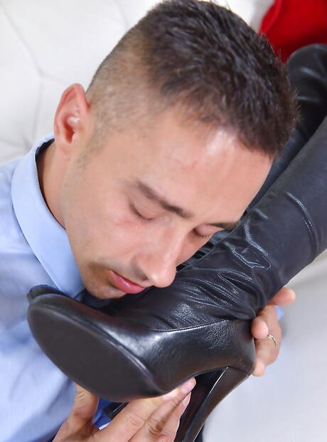 Excellent hungarian Angelina Brill in undies drilled by big dick 