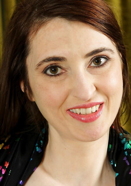 Superb aged Liz Fernandez bares small tits and spreads her legs 