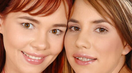 Excellent hotties Sugar Baby and Nikita in hot panties licking tasty pussies in the hot lesbian sex 