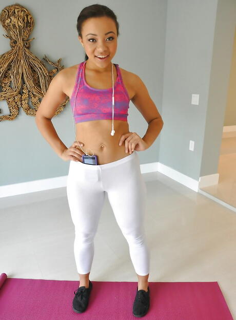 Superb russian cutie Adrian Maya showing her butt 