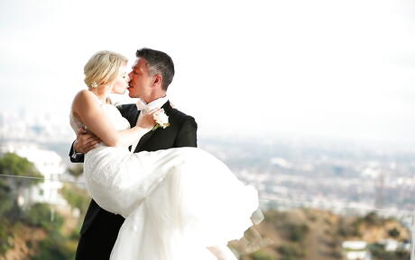 Curious american blonde bombshell Anikka Albrite rammed by dick outdoor