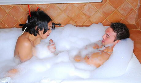 Stunning american milf Mika Tan fucked hard in bath