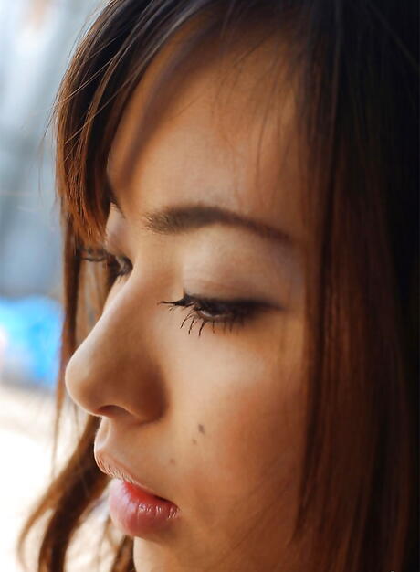 Shapely japanese teen Hikaru Koto in hot posing on camera 