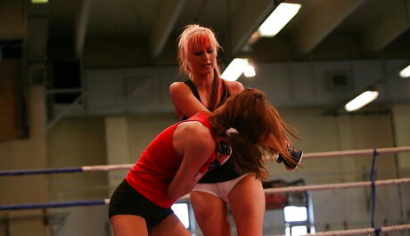 Excellent girls White Angel and Leyla Black in wild catfight 