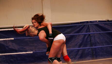 Excellent girls White Angel and Leyla Black in wild catfight 