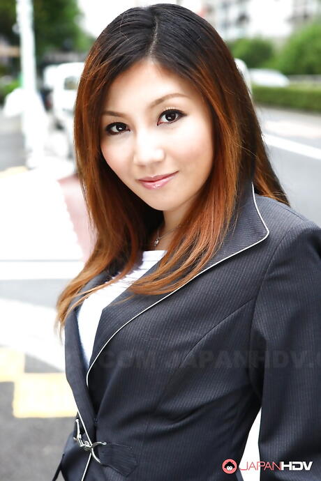 Superb japanese redheaded milf Yuria Kanno in hot softcore gallery