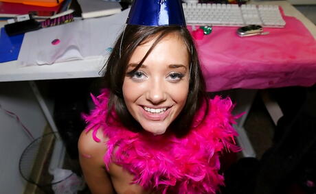 Sultry girls Rikki Rumor, Gia Paige and Nora Doll in xxx orgy in the night club