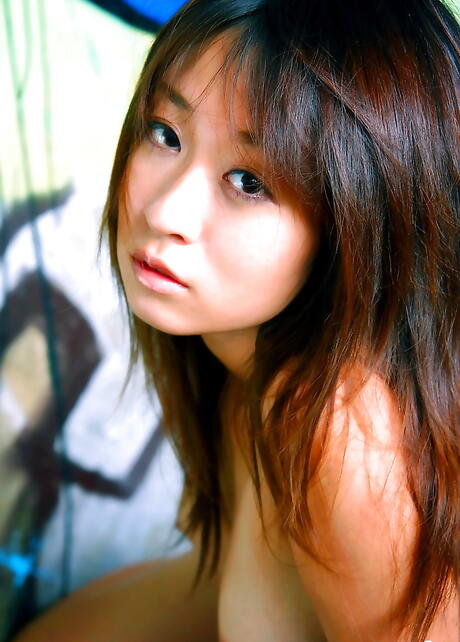 Sexy japanese young Risa Misaki in fancy skirt shows tiny tits and hot ass 