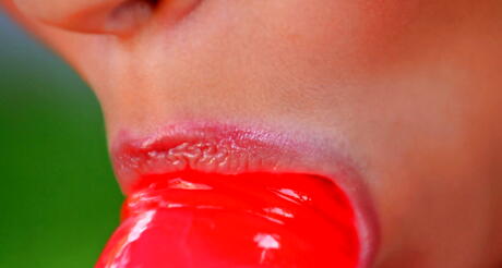 Inviting american milf Eve Angel bares big boobies and toys her twat outdoor