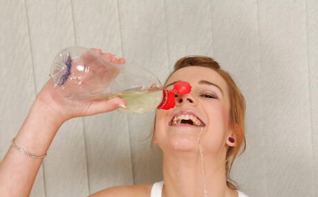 Very attractive czech teen Alexis Crystal posing in hot lingerie on camera 