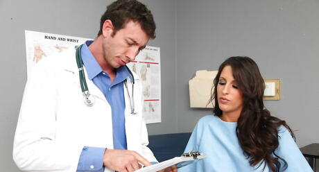 Hot american Kortney Kane in uniform suck huge cock and fucked hard 