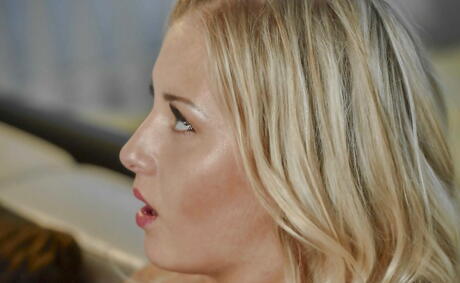 Hot czech blond Cayla Lyons drilled in her hairy beaver after hot suck 