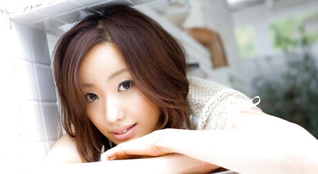 Sultry japanese hottie Jun Kiyomi shows her ass 