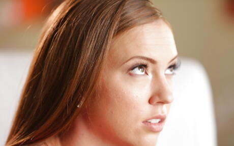 Excellent american hottie Maddy Oreilly unveils tiny tits and cute pussy 