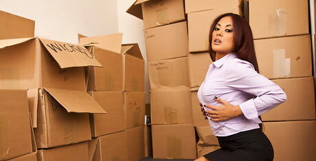 Shapely asian milf Kaylani Lei in hot lingerie exhibiting small tits and hot ass 