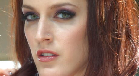 Seductive bombshells Mira and Holly Michaels showing big knockers 