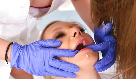 Superb girls Lena Nitro and Kendra Star having wild lesbian sex 