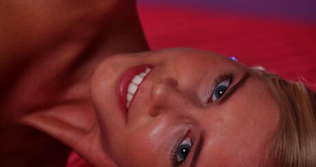 Sultry hungarian babe Tracy Gold in hot undies revealing her ass and bald pussy 