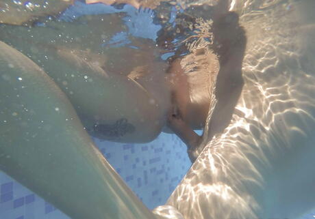 Sultry french blond Chloe Lacourt rammed by huge cock at pool