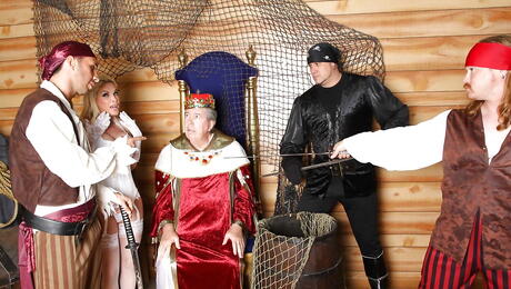 Tempting american milf Diamond Foxxx drilled by big cock after good cock suck 