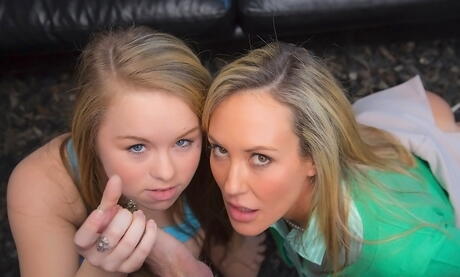 Moms Bang Teens: Gracile girls Brandi Love and Madison Chandler enjoy hardcore threesome