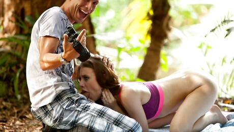 Pervs On Patrol: Slim American Young Anya Olsen en action sexuelle à l