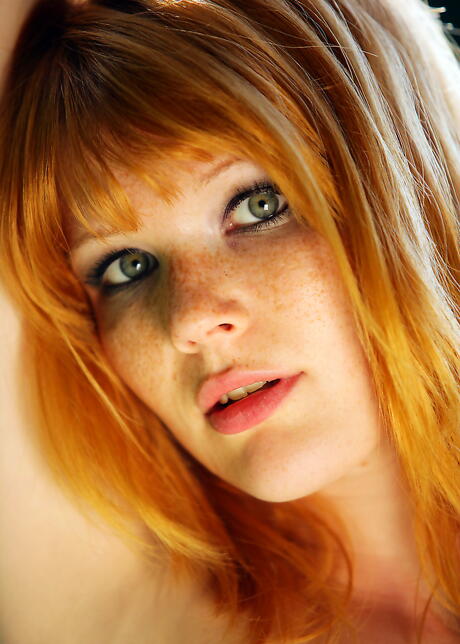 Enchanting czech redhead Mia Sollis in hot posing gallery