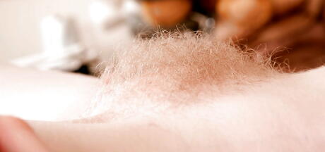 Naughty Mag: Sexy british blond Satine Spark in sexy underwear plays with dildo