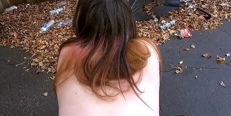 Street Blowjobs: Superb Madison rammed in her shaved pussy after hot blowjob