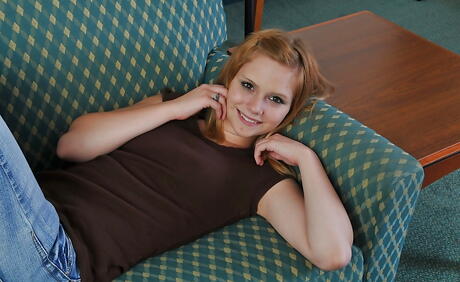 Karups Hometown Amateurs: Excellent teen Brittny in tight jeans shows her butt and pussy