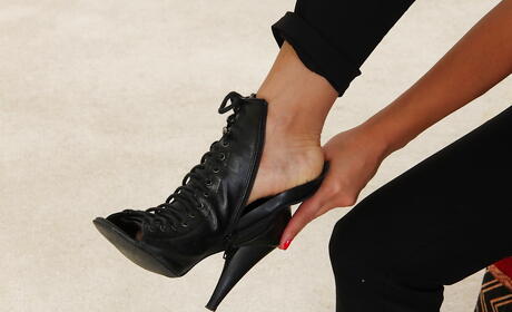 Luscious American Milf Stacy Welch i undies gjør litt fetisk handling
