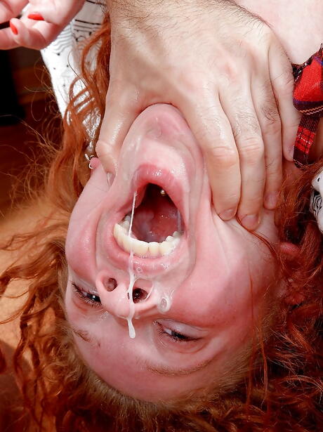 Foxy redheaded teen Ninelly in uniform take dick up the ass