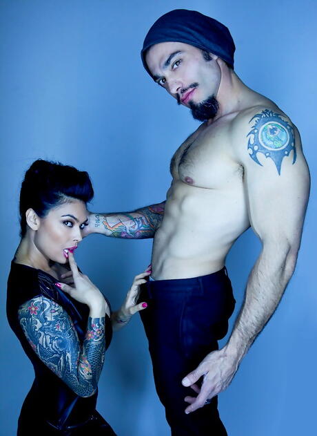 Excellent american milf Tera Patrick posing in sexy underwear on camera