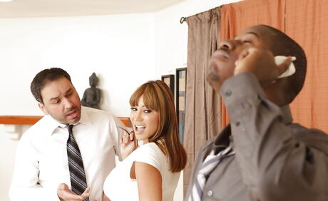 Hot American Milf Ava Devine in Hardcore Interracial 3Some Action
