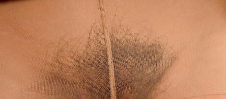 Leg Sex: Attractive milf Vanessa Y in sexy skirt exhibiting big titties and jerking off