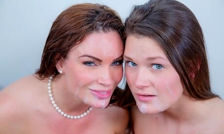 رفيعة النساء الماس Foxx و Abby Cross في مشهد الجنس المذهل 3some
