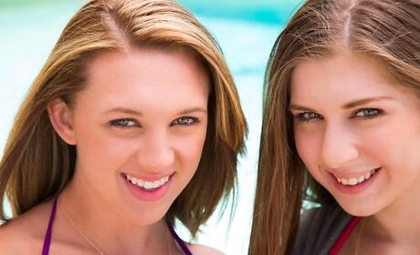 Curious Girls Alex Chance et Brooke Wylde en bikini profiter d