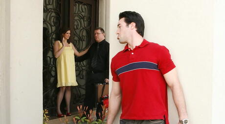 Real Wife Stories: Sexy american wife Sara Stone in sexy underwear banged hard after hot suck