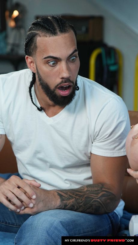 Blonde chick Kali Roses gets her big tits jizzed after a fuck on a bed