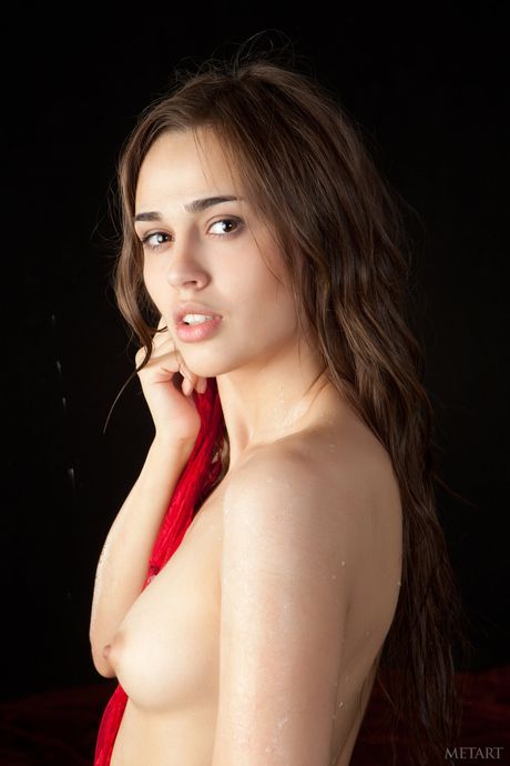 Lean teen Trista A bares herself confidently