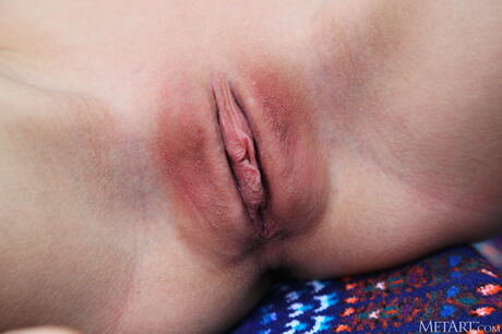 Ukrainian lovely Candice B gets naked in the park and shows her big tits & twat