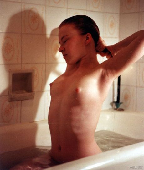 Skinny Canadian teen Ronin posing naked in the forest & showing her tiny tits