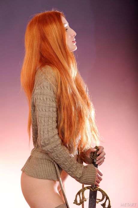 Ukrainian belle Michelle H exhibits her hot ass and pussy in stockings