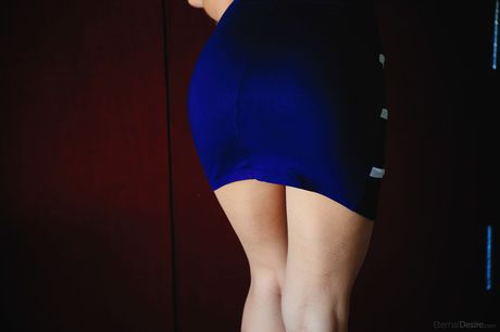 Young girl Elina takes it all off in a confident fashion by herself