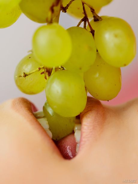 Ukrainian babe Melisa C presents her big tits and poses naked