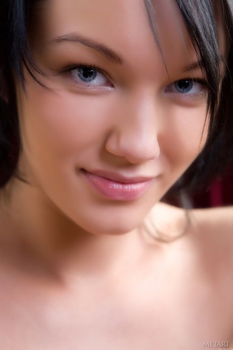 Tall teen Loreen A removes her bikini to pose nude fearlessly