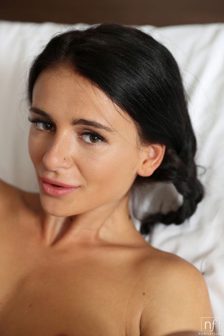 Sexy brunette Kate Rich gets her pussy teased and dicked by her man