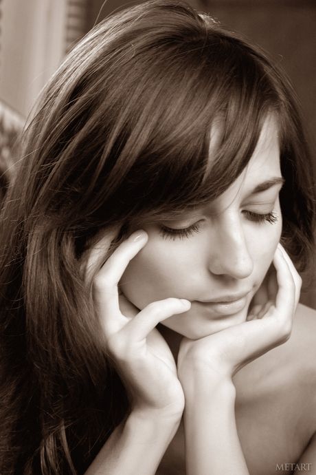 Innocent teen Irina B removes her underwear before getting in the bathtub