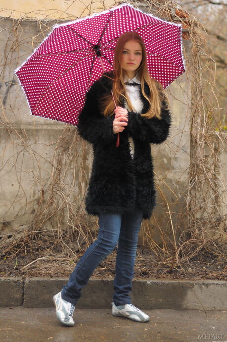 Svelte teen Bridgit A gets naked sensually