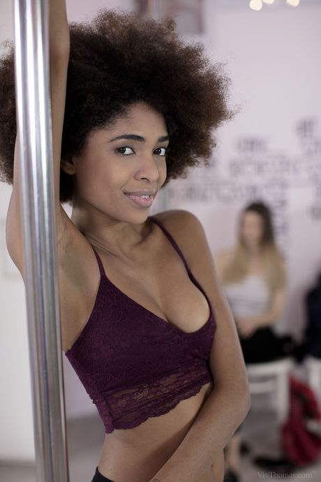 Luna Corazon and Stella Cox get naked and have a lesbian sex on the couch